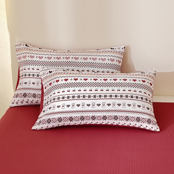 91家纺网 家纺一手货源 找家纺 北部居 2026新款柔软泡芙纱高克重印花四件套 玫瑰小狗