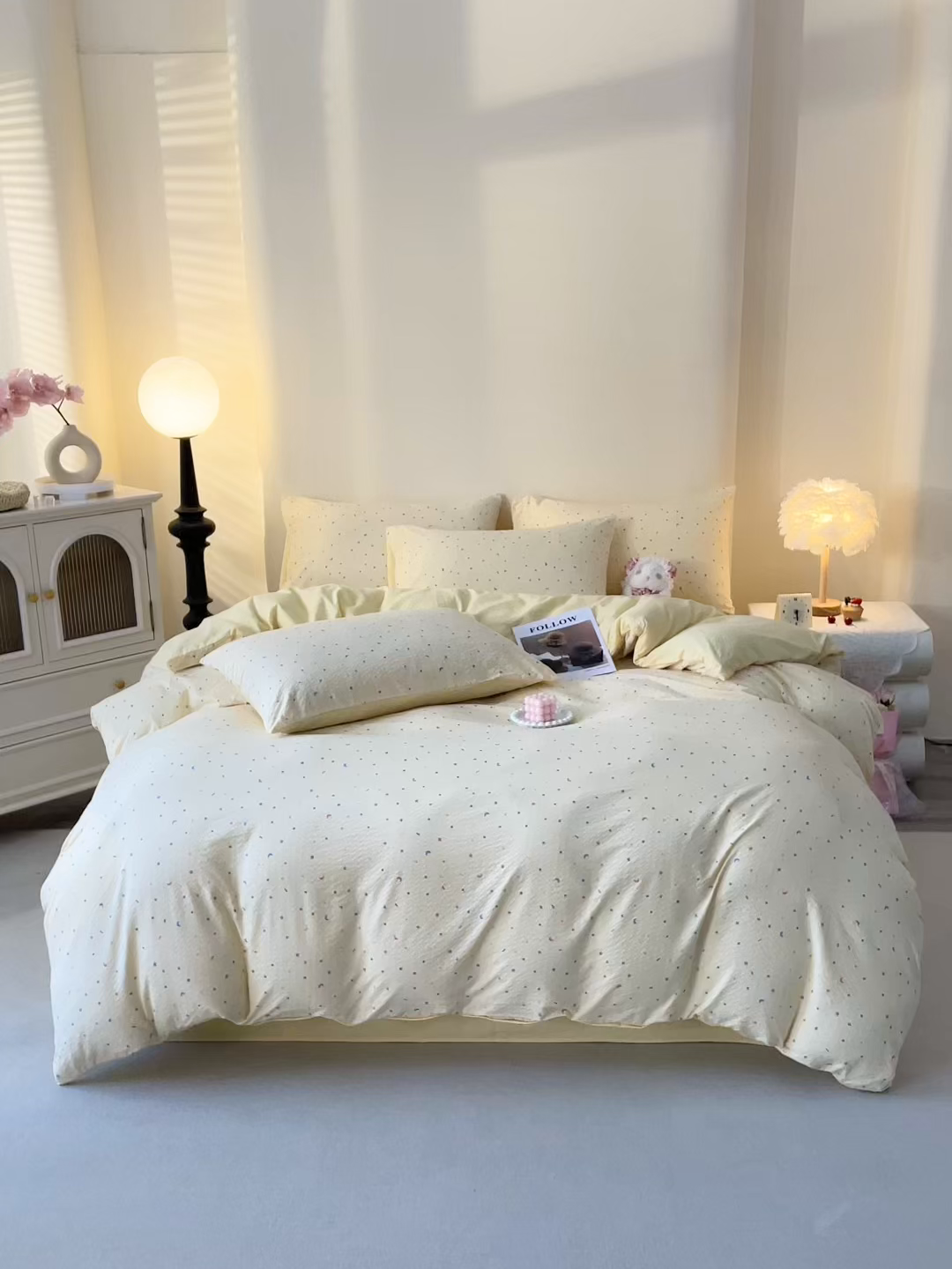 91家纺网 家纺一手货源 找家纺 （总）北部居 2026新款柔软泡芙纱高克重印花四件套