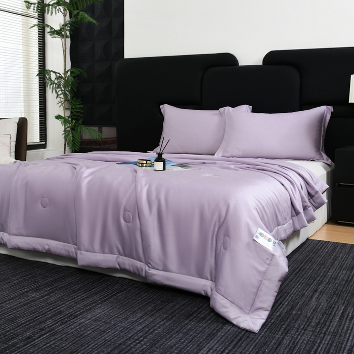 91家纺网 家纺一手货源 找家纺 枕星记忆枕 2026新款莫代尔夏被 莫代尔淡紫