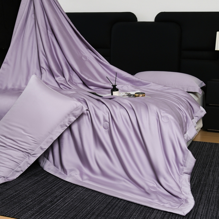 91家纺网 家纺一手货源 找家纺 枕星记忆枕 2026新款莫代尔夏被 莫代尔淡紫