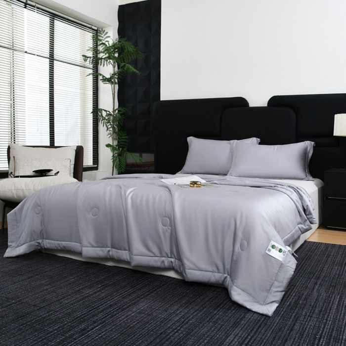 91家纺网 家纺一手货源 找家纺 枕星记忆枕 2026新款莫代尔夏被 莫代尔深灰