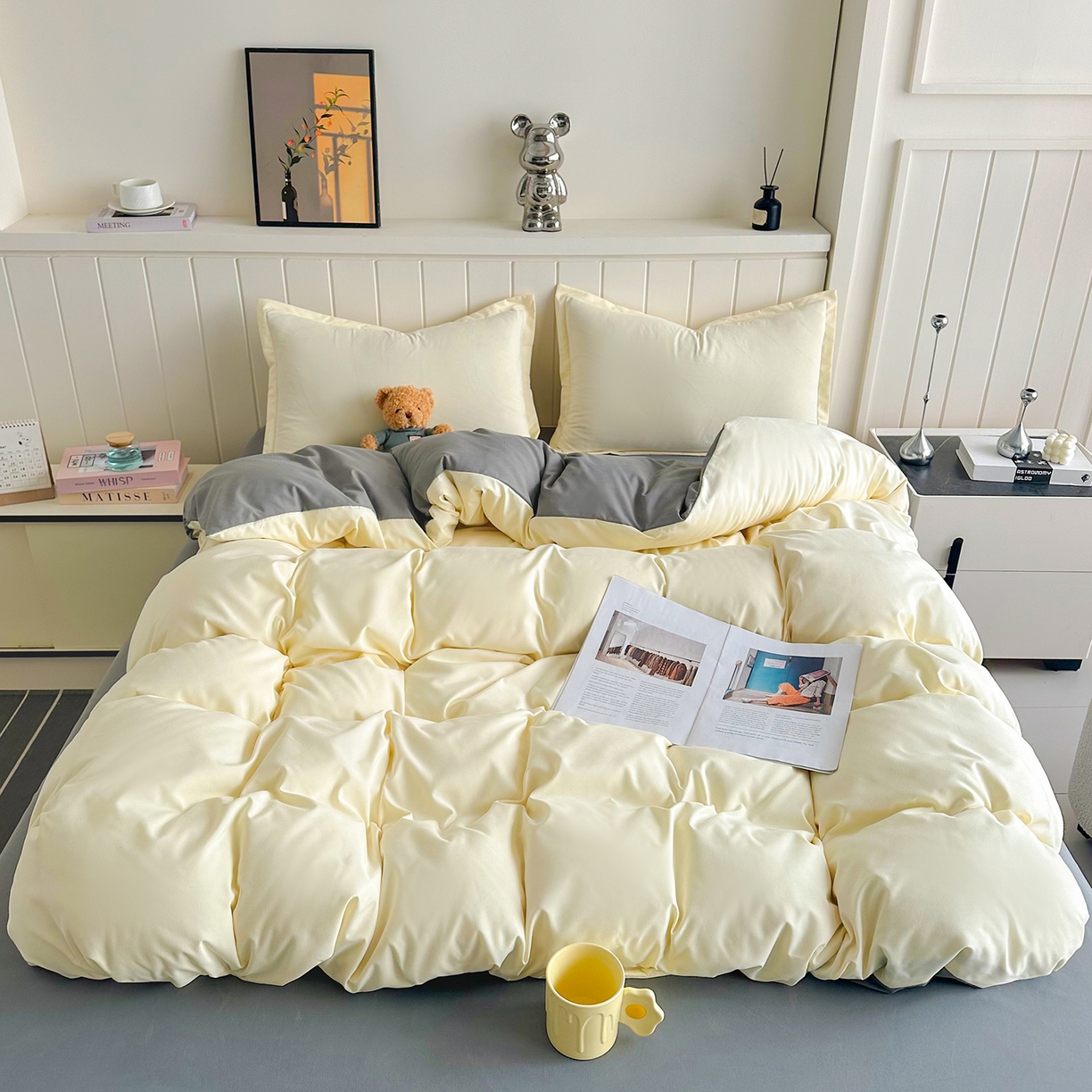 91家纺网 家纺一手货源 找家纺 （总）佑泽家纺 2026新款亲肤水洗棉四件套