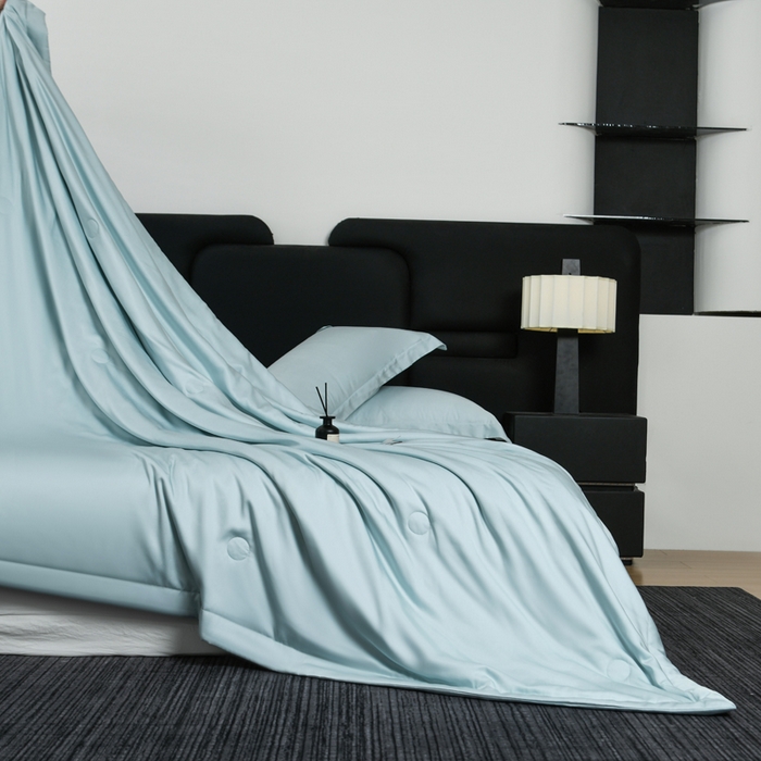 91家纺网 家纺一手货源 找家纺 枕星记忆枕 2026新款莫代尔夏被 莫代尔天蓝