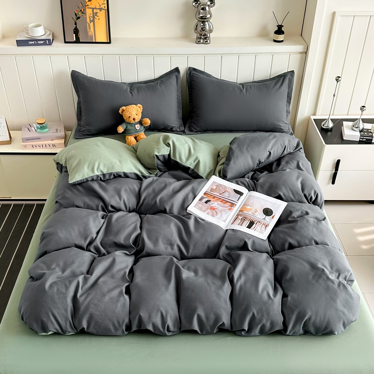 91家纺网 家纺一手货源 找家纺 （总）佑泽家纺 2026新款亲肤水洗棉四件套