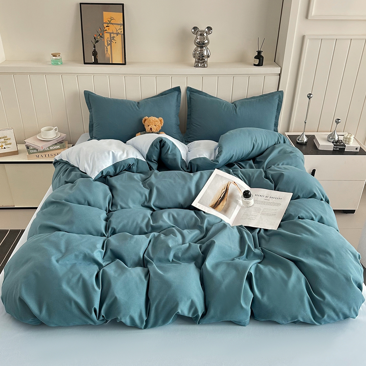 91家纺网 家纺一手货源 找家纺 （总）佑泽家纺 2026新款亲肤水洗棉四件套