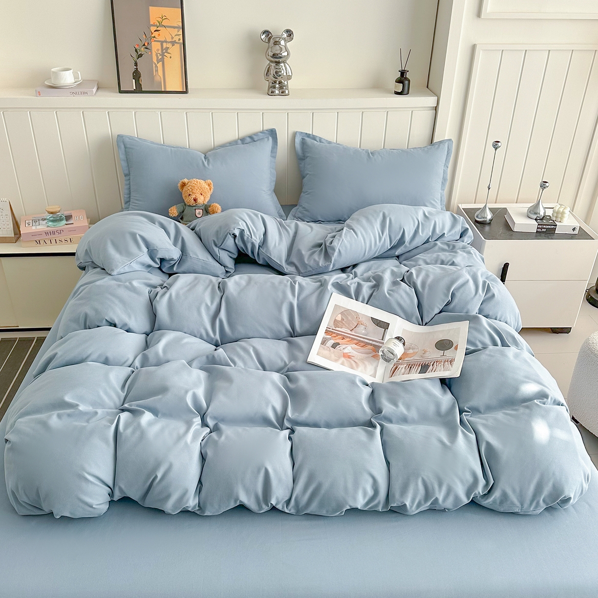 91家纺网 家纺一手货源 找家纺 （总）佑泽家纺 2026新款亲肤水洗棉四件套