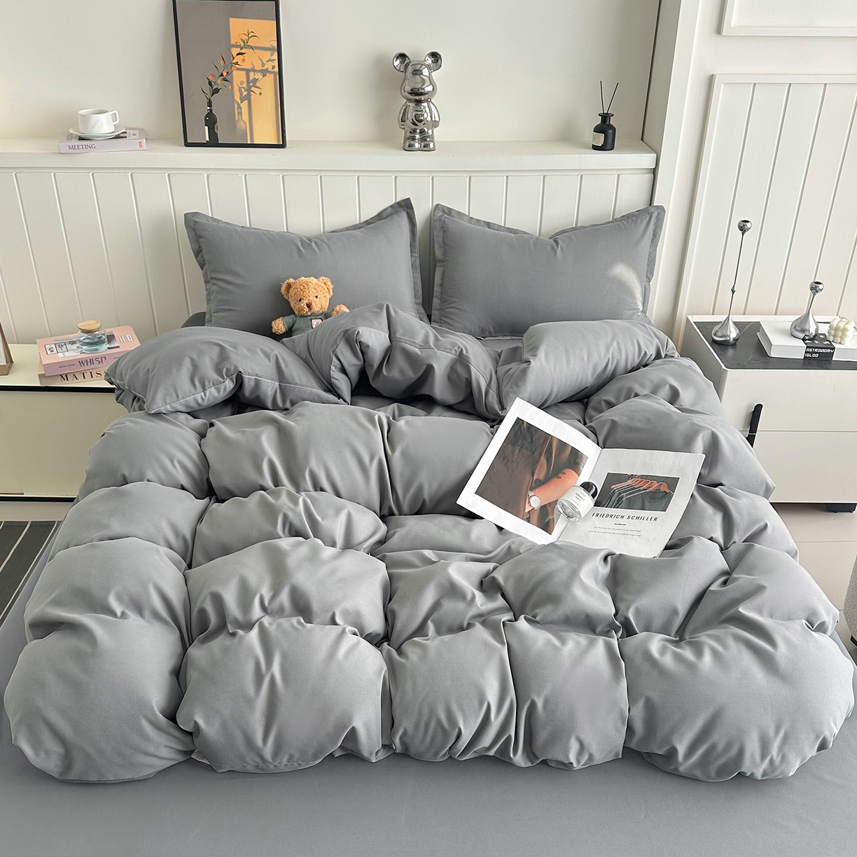 91家纺网 家纺一手货源 找家纺 （总）佑泽家纺 2026新款亲肤水洗棉四件套