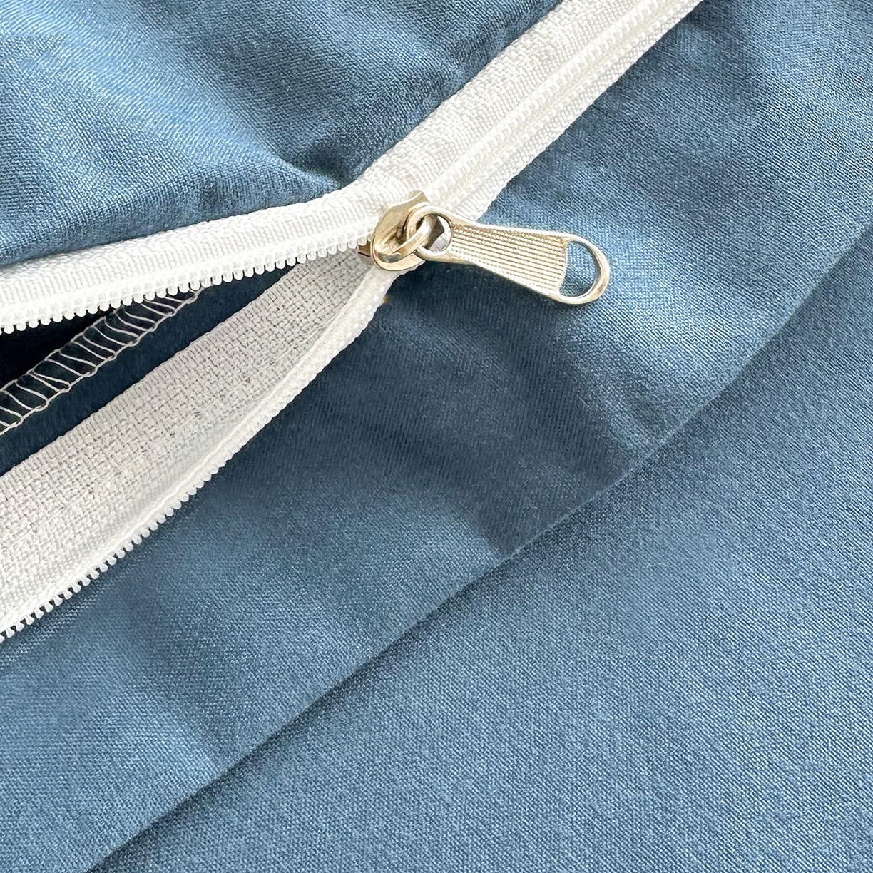 91家纺网 家纺一手货源 找家纺 佑泽家纺 2026新款亲肤水洗棉四件套 宾利蓝