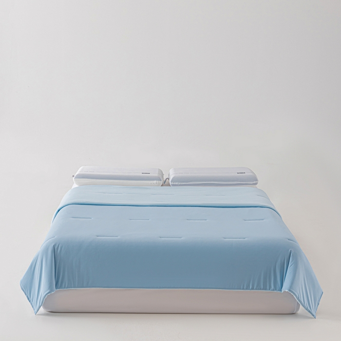 91家纺网 家纺一手货源 找家纺 迪梵家纺 2026春夏新款星级酒店同款深睡控温被Pro3.0夏被空调被冰丝夏凉被-风格二 静水蓝