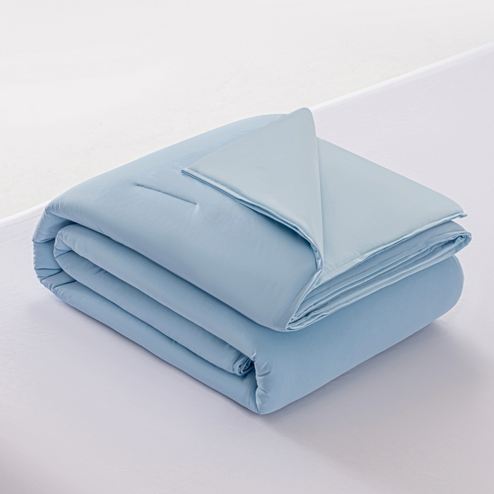 91家纺网 家纺一手货源 找家纺 迪梵家纺 2026春夏新款星级酒店同款深睡控温被Pro3.0夏被空调被冰丝夏凉被-风格二 静水蓝