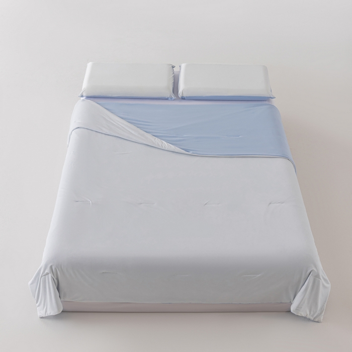 91家纺网 家纺一手货源 找家纺 迪梵家纺 2026春夏新款星级酒店同款深睡控温被Pro3.0夏被空调被冰丝夏凉被-风格二 青空灰