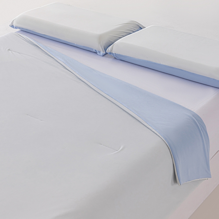 91家纺网 家纺一手货源 找家纺 迪梵家纺 2026春夏新款星级酒店同款深睡控温被Pro3.0夏被空调被冰丝夏凉被-风格二 青空灰