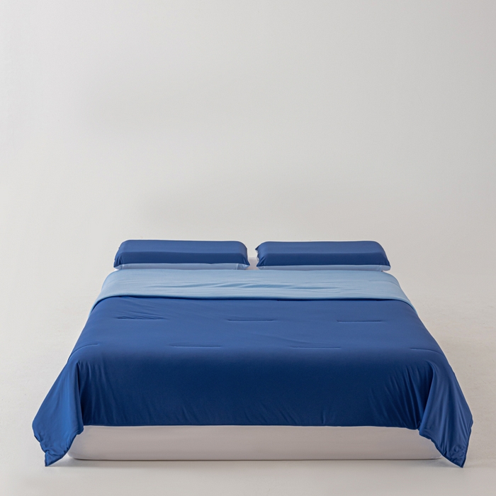 91家纺网 家纺一手货源 找家纺 迪梵家纺 2026春夏新款星级酒店同款深睡控温被Pro3.0夏被空调被冰丝夏凉被-风格二 深睡蓝