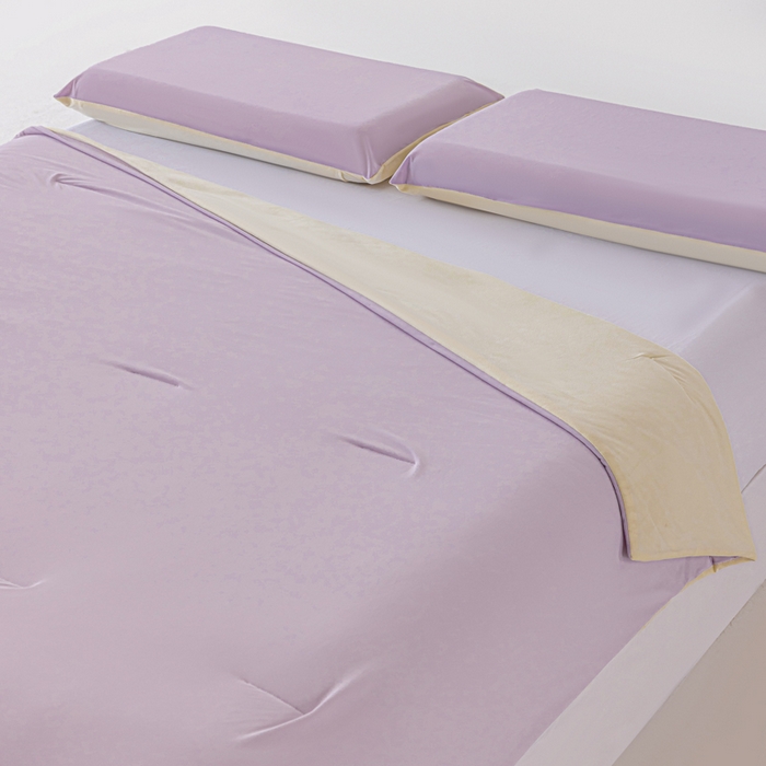 91家纺网 家纺一手货源 找家纺 迪梵家纺 2026春夏新款星级酒店同款深睡控温被Pro3.0夏被空调被冰丝夏凉被-风格二 雾凇紫粉