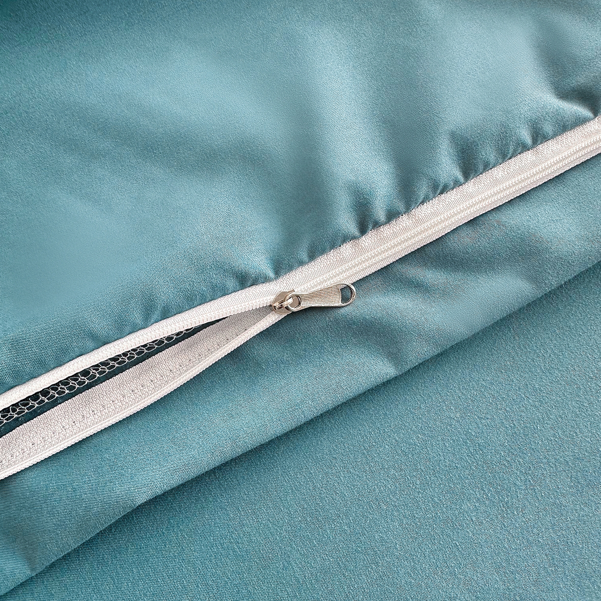 91家纺网 家纺一手货源 找家纺 佑泽家纺 2026新款亲肤水洗棉四件套 孔雀绿