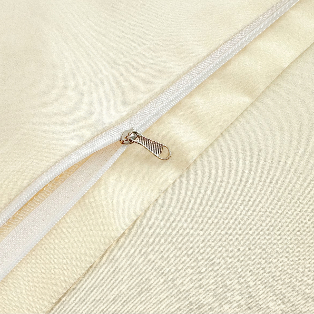 91家纺网 家纺一手货源 找家纺 佑泽家纺 2026新款亲肤水洗棉四件套 奶油黄