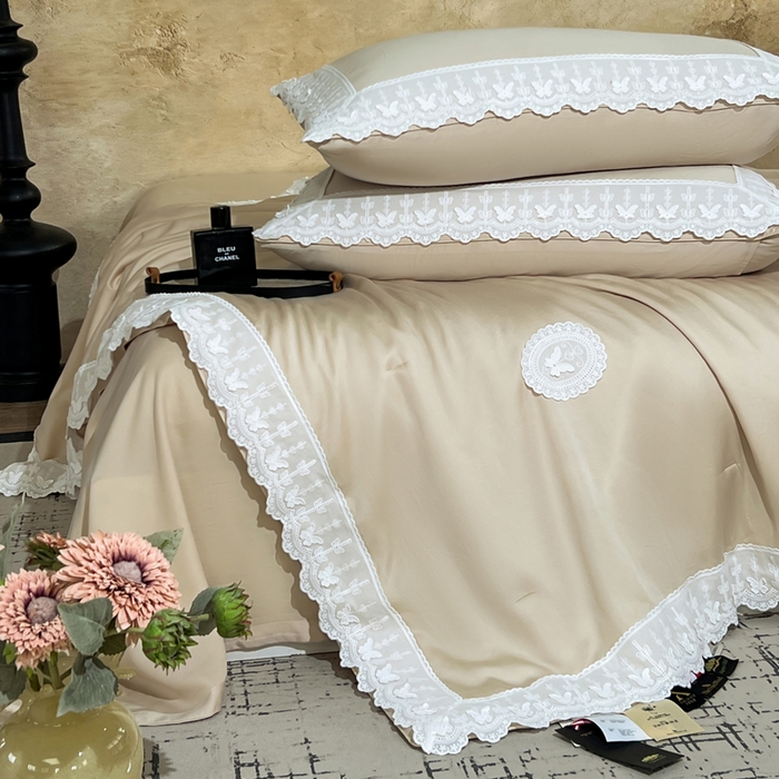 91家纺网 家纺一手货源 找家纺 （总）桂雅居家纺 2026新款百支天丝（酵素水洗工艺）-维纳斯法式女神被（单夏被充值会员-15，夏被四件套充值会员-20，送精美包装）