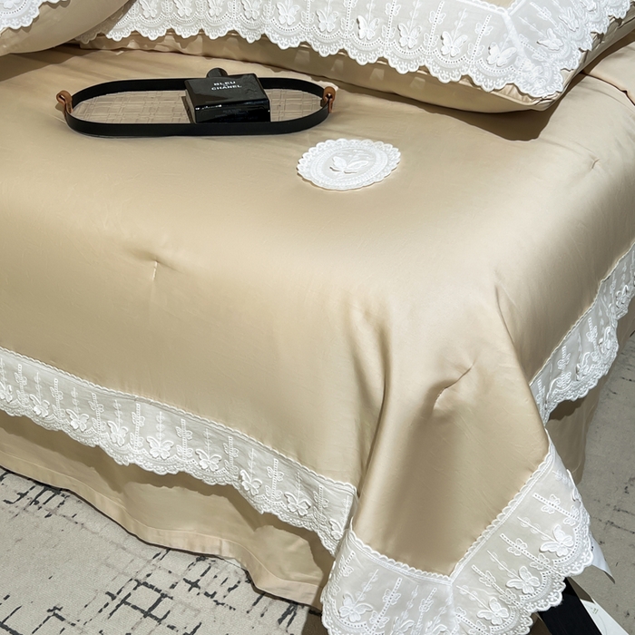 91家纺网 家纺一手货源 找家纺 （总）桂雅居家纺 2026新款百支天丝（酵素水洗工艺）-维纳斯法式女神被（单夏被充值会员-15，夏被四件套充值会员-20，送精美包装）