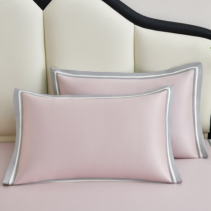 91家纺网 家纺一手货源 找家纺 小牛席业 2026新款ALL cool 全凉感绣花凉感冰丝席凉席席子 ALL cool-粉色