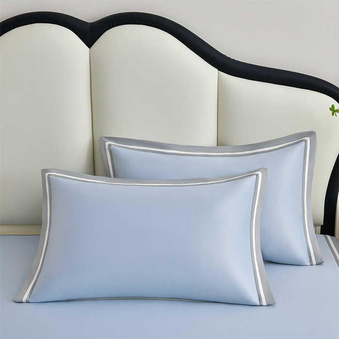 91家纺网 家纺一手货源 找家纺 小牛席业 2026新款ALL cool 全凉感绣花凉感冰丝席凉席席子 ALL cool-蓝色