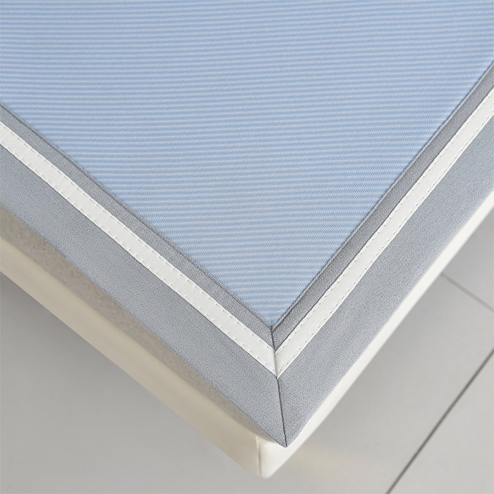 91家纺网 家纺一手货源 找家纺 小牛席业 2026新款ALL cool 全凉感绣花凉感冰丝席凉席席子 ALL cool-蓝色