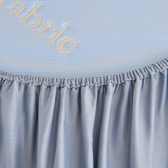 91家纺网 家纺一手货源 找家纺 小牛席业 2026新款ALL cool 全凉感绣花凉感冰丝席凉席席子床笠款 ALL cool-蓝色