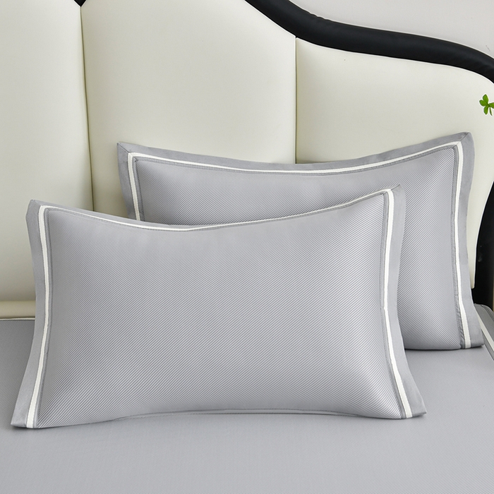 91家纺网 家纺一手货源 找家纺 小牛席业 2026新款ALL cool 全凉感绣花凉感冰丝席凉席席子床笠款 ALL cool-灰色