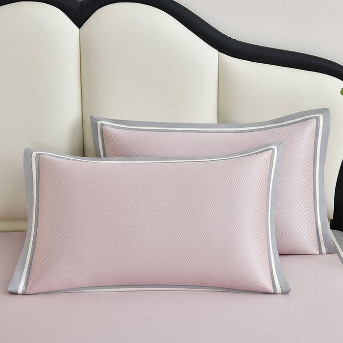 91家纺网 家纺一手货源 找家纺 小牛席业 2026新款ALL cool 全凉感绣花凉感冰丝席凉席席子床笠款 ALL cool-粉色