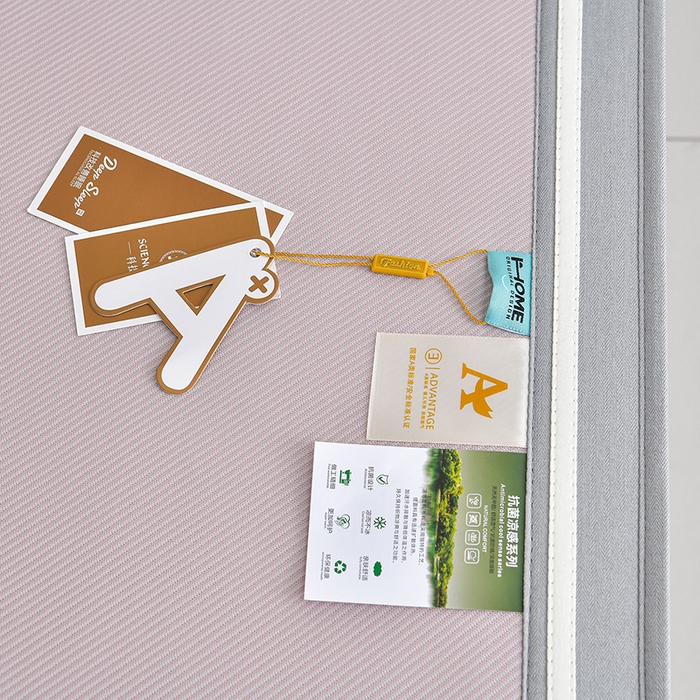 91家纺网 家纺一手货源 找家纺 小牛席业 2026新款ALL cool 全凉感绣花凉感冰丝席凉席席子床笠款 ALL cool-粉色