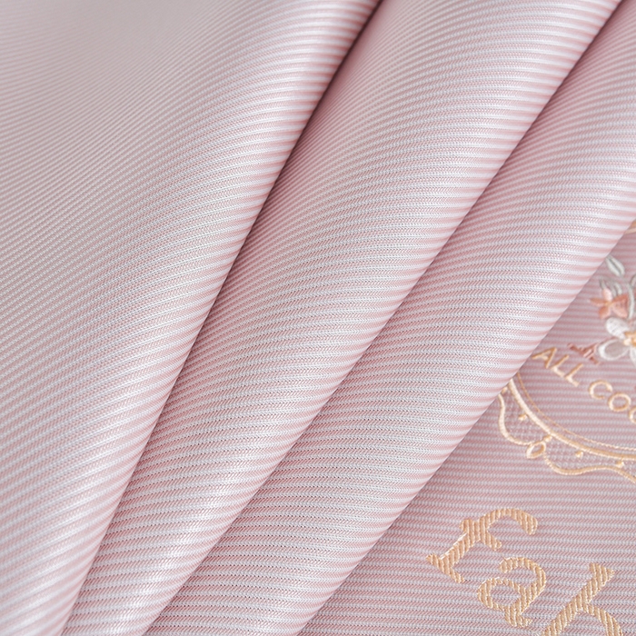 91家纺网 家纺一手货源 找家纺 小牛席业 2026新款ALL cool 全凉感绣花凉感冰丝席凉席席子床笠款 ALL cool-粉色