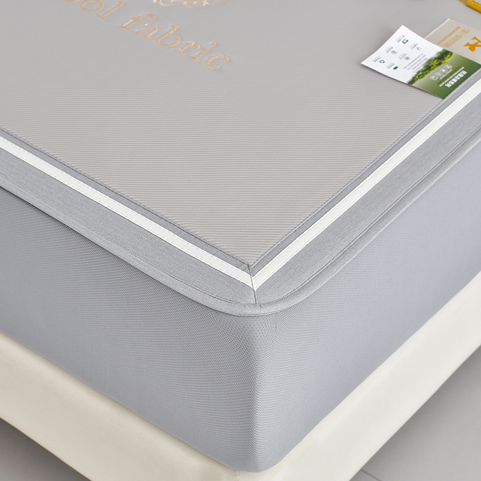 91家纺网 家纺一手货源 找家纺 小牛席业 2026新款ALL cool 全凉感绣花凉感冰丝席凉席席子床笠款 ALL cool-香槟