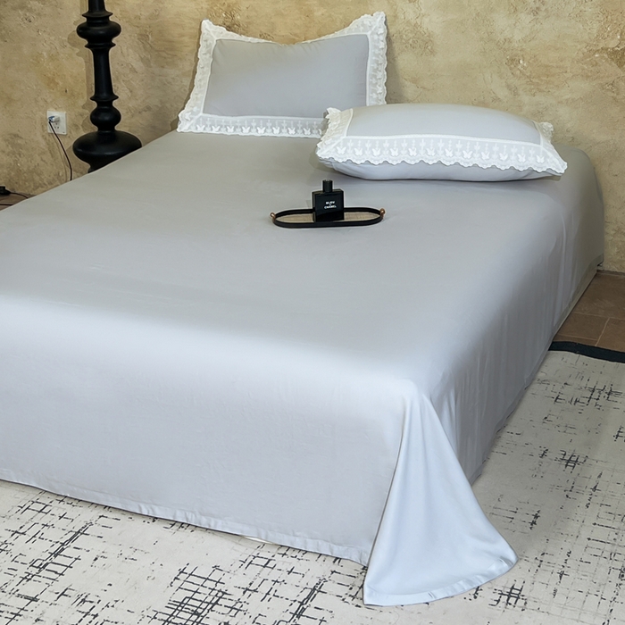 91家纺网 家纺一手货源 找家纺 桂雅居家纺 2026新款百支天丝（酵素水洗工艺）-维纳斯法式女神被（单夏被充值会员-15，夏被四件套充值会员-20，送精美包装） 斯卡其灰