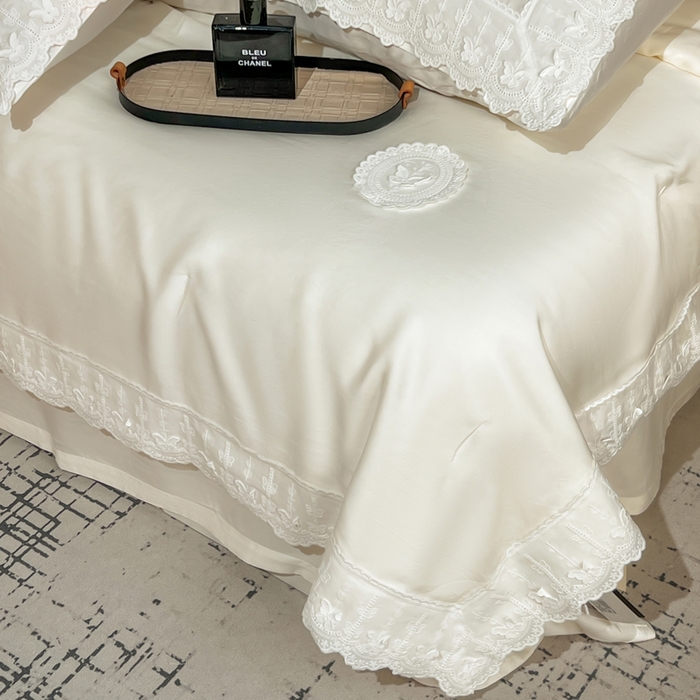 91家纺网 家纺一手货源 找家纺 桂雅居家纺 2026新款百支天丝（酵素水洗工艺）-维纳斯法式女神被（单夏被充值会员-15，夏被四件套充值会员-20，送精美包装） 悦白