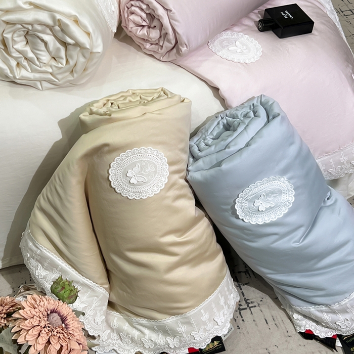 91家纺网 家纺一手货源 找家纺 桂雅居家纺 2026新款百支天丝（酵素水洗工艺）-维纳斯法式女神被（单夏被充值会员-15，夏被四件套充值会员-20，送精美包装） 组合