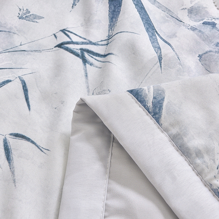 91家纺网 家纺一手货源 找家纺 念家居 2026新款水洗棉夏被夏凉被空调被直播爆款 水墨竹韵