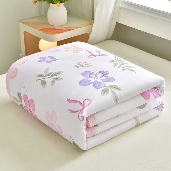 念家居 2026新款水洗棉夏被夏凉被空调被直播爆款 桃喜粉黛