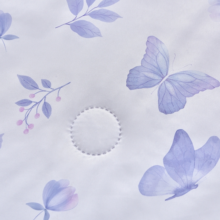 91家纺网 家纺一手货源 找家纺 念家居 2026新款水洗棉夏被夏凉被空调被直播爆款 紫雾丁香