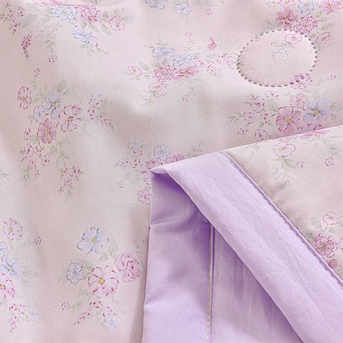 91家纺网 家纺一手货源 找家纺 念家居 2026新款水洗棉夏被夏凉被空调被直播爆款 紫雾花影