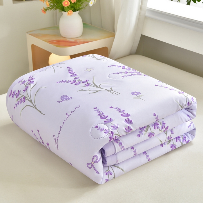 念家居 2026新款水洗棉夏被夏凉被空调被直播爆款 紫韵薰衣草