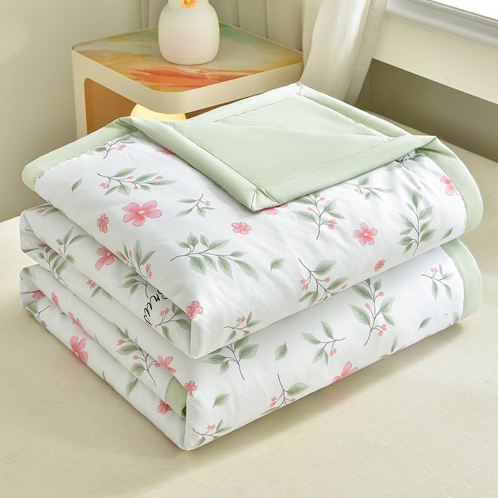 91家纺网 家纺一手货源 找家纺 念家居 2026新款水洗棉夏被夏凉被空调被直播爆款 春野