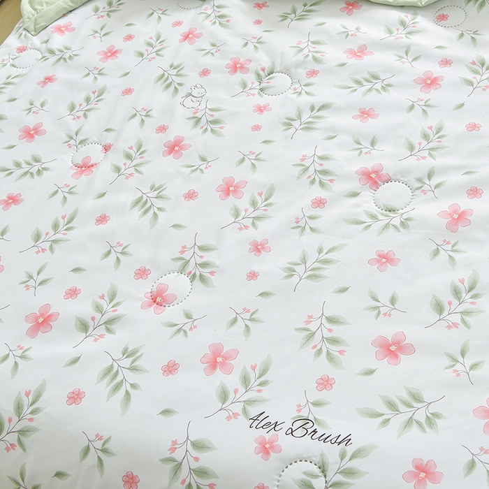 91家纺网 家纺一手货源 找家纺 念家居 2026新款水洗棉夏被夏凉被空调被直播爆款 春野