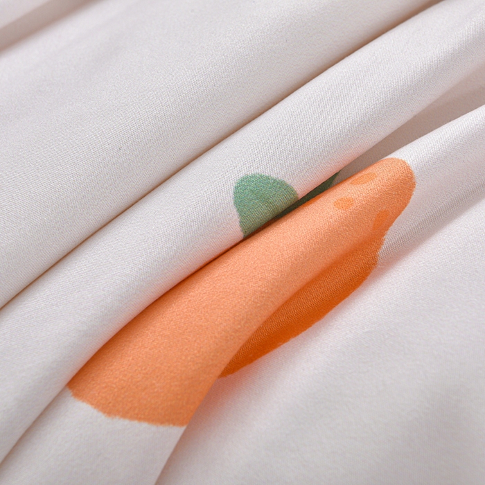 91家纺网 家纺一手货源 找家纺 念家居 2026新款水洗棉夏被夏凉被空调被直播爆款 橘色小熊