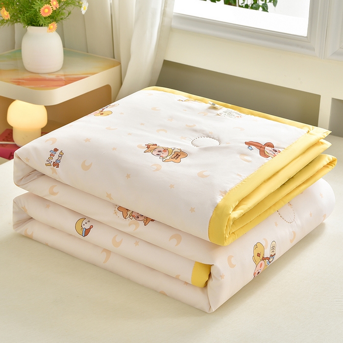 念家居 2026新款水洗棉夏被夏凉被空调被直播爆款 萌熊星月