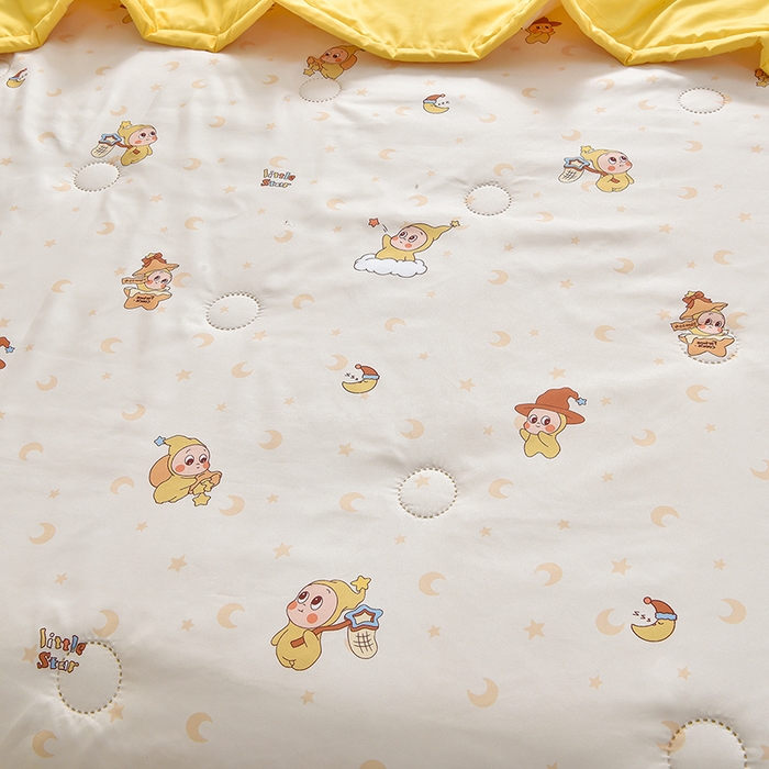 91家纺网 家纺一手货源 找家纺 念家居 2026新款水洗棉夏被夏凉被空调被直播爆款 萌熊星月