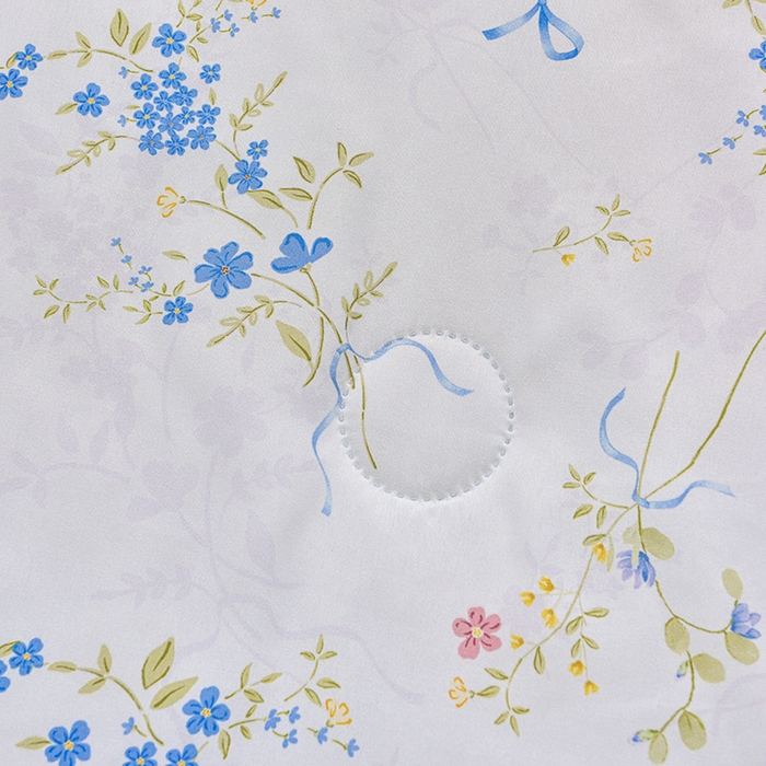 91家纺网 家纺一手货源 找家纺 念家居 2026新款水洗棉夏被夏凉被空调被直播爆款 浅蓝花絮