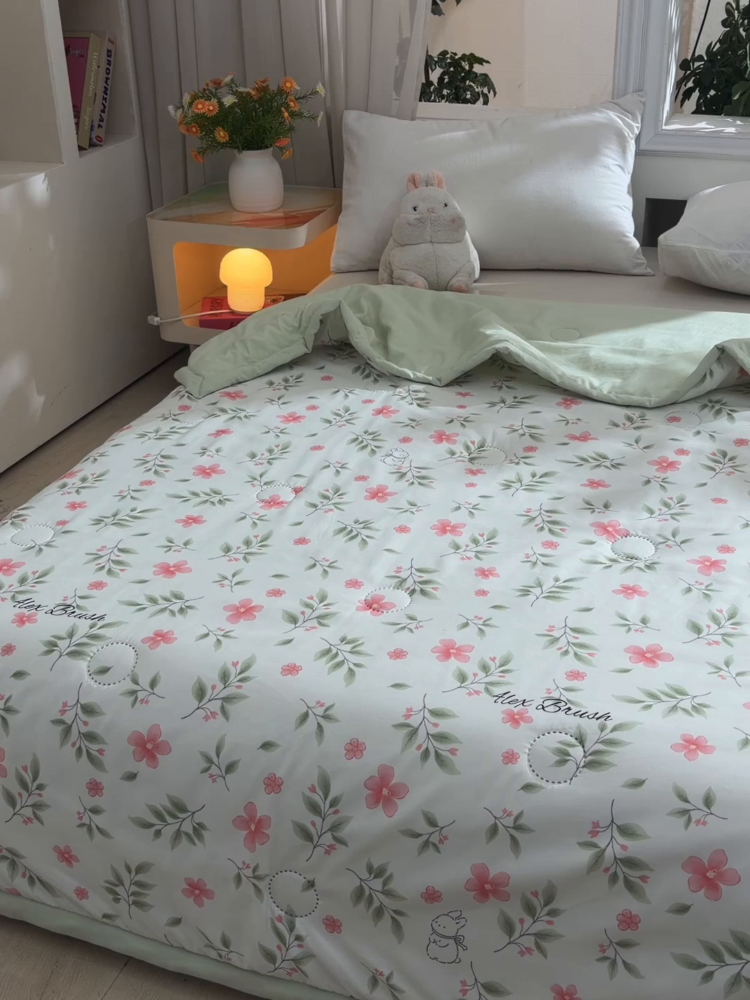 91家纺网 家纺一手货源 找家纺 念家居 2026新款水洗棉夏被夏凉被空调被直播爆款 春野