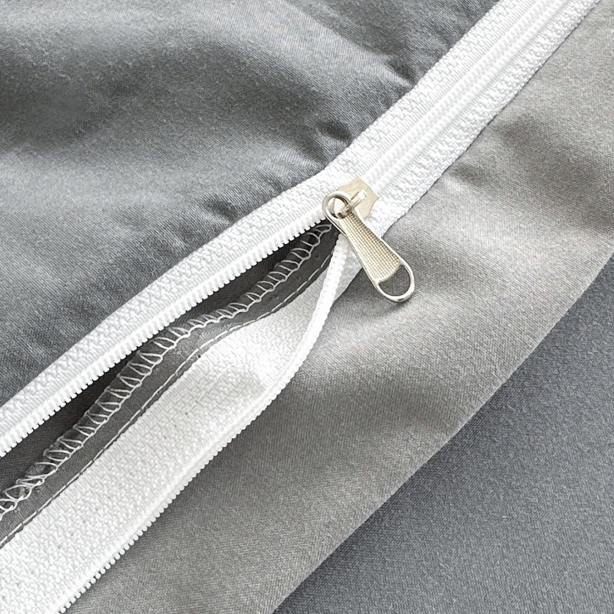 91家纺网 家纺一手货源 找家纺 佑泽家纺 2026新款亲肤水洗棉四件套 月光灰+星空灰