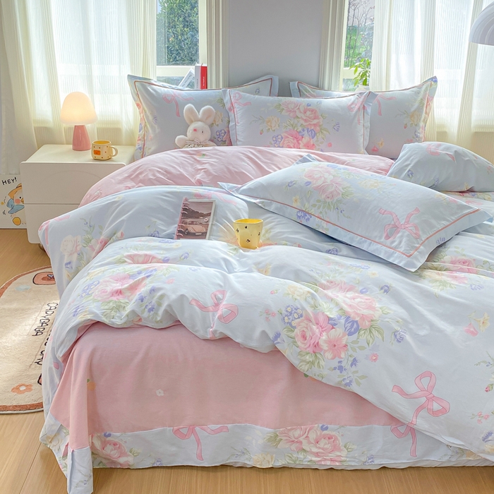 91家纺网 家纺一手货源 找家纺 （总）凌鼎 2026新款多规格掉边全棉印花四件套