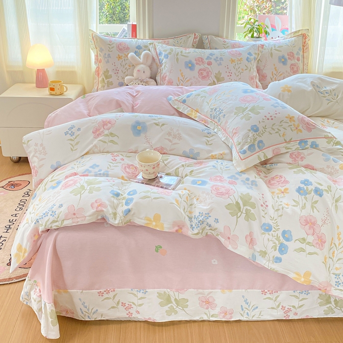 91家纺网 家纺一手货源 找家纺 （总）凌鼎 2026新款多规格掉边全棉印花四件套