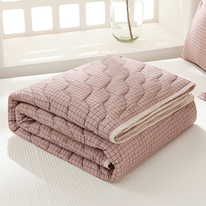 91家纺网 家纺一手货源 找家纺 圣靓家纺 2026新款清柔水洗夏被被子被芯 潮格